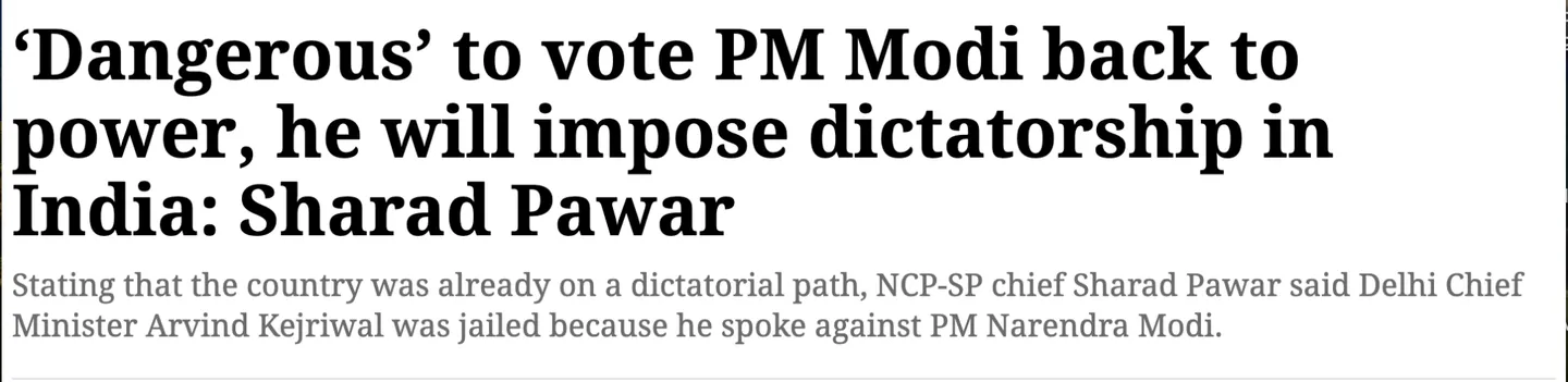 Dangerous-to-vote-PM-Modi-back