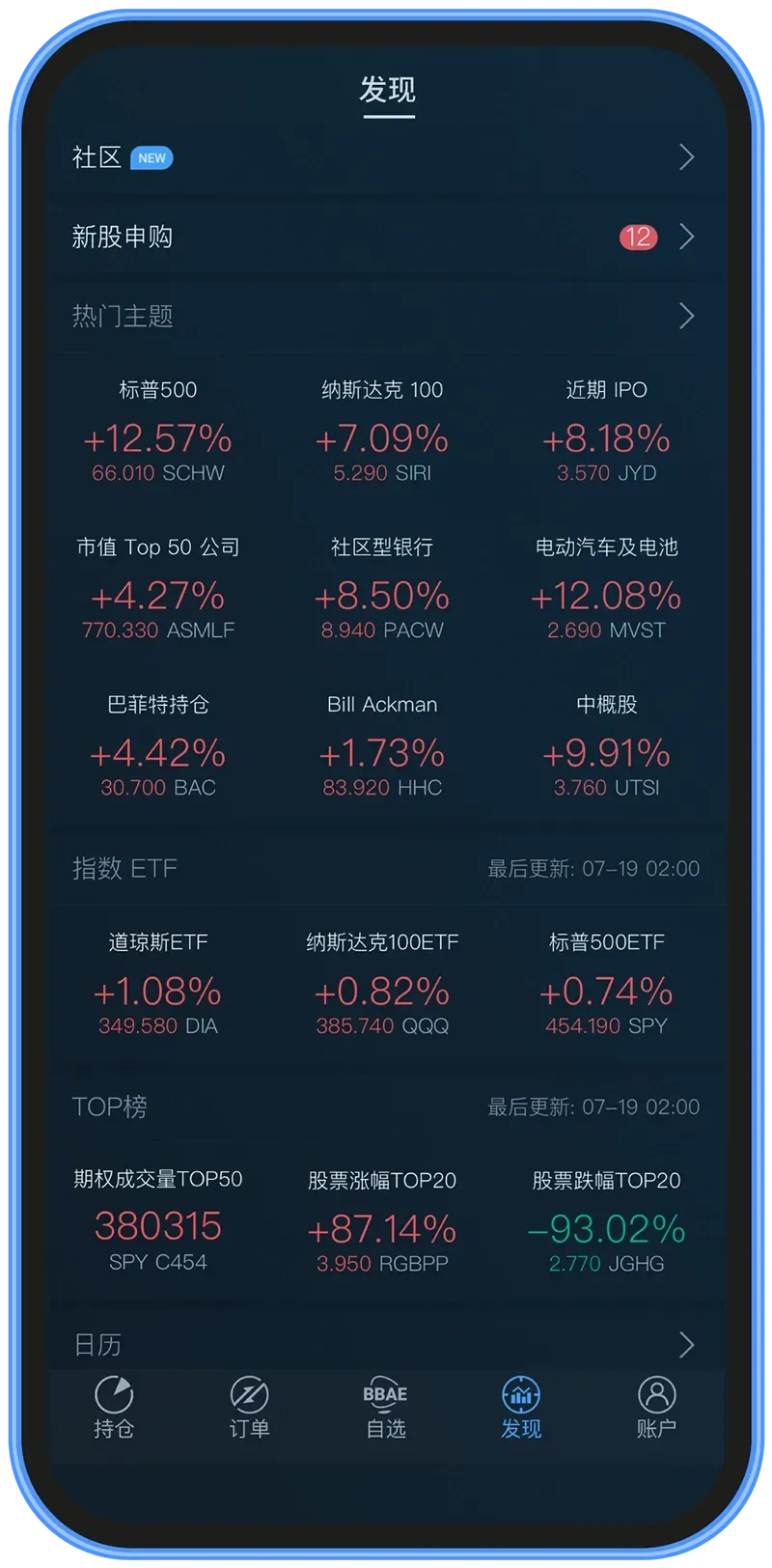 BBAE 应用中的 Discover