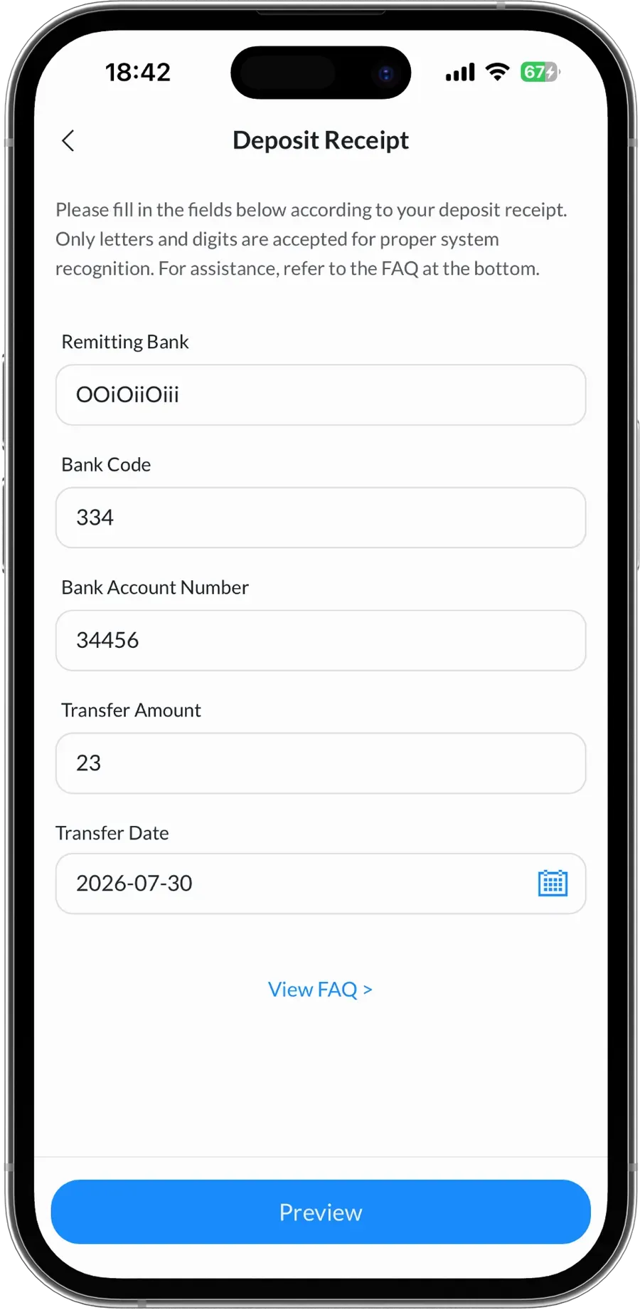 BBAE app on an iPhone